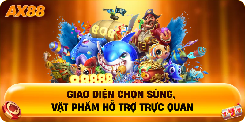 Giao diện chọn súng, vật phẩm hỗ trợ trực quan